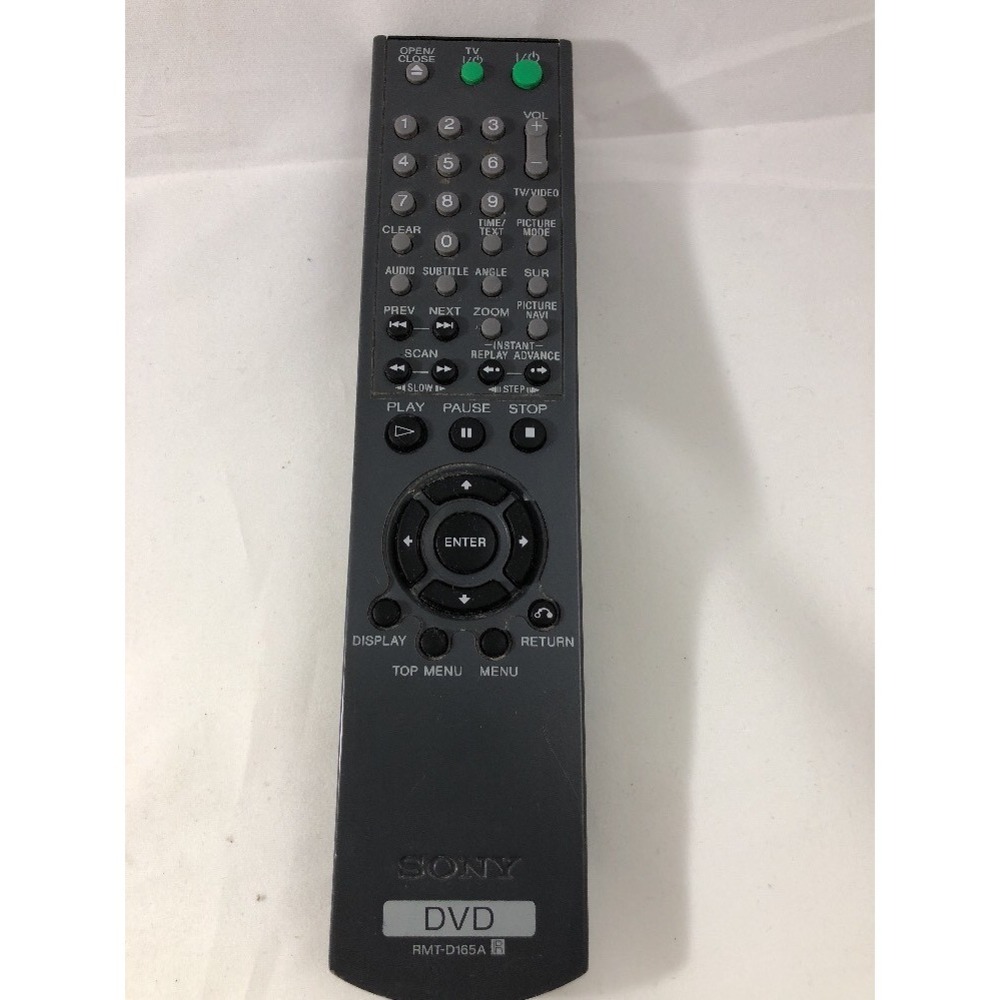 Sony DVD Remote Control RMT-D165A Black Good Replacement IR Controller